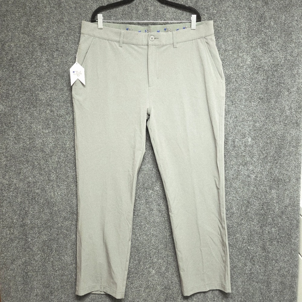 1764 Golf Pants Mens 38x30 Steel Performance Stretch Straight Leg 02B5001 NWT